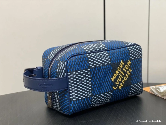 Official oldcobbler bag-23*13*12CM LOCKER LOUIS VUITTON DOPP KIT 0817